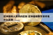 区块链和人民币的区别 区块链和数字货币有什么区别