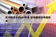 区块链技术的pki实现 区块链和区块链技术