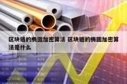 区块链的椭圆加密算法 区块链的椭圆加密算法是什么