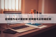 区块链与云计算区别 区块链与云存储区别